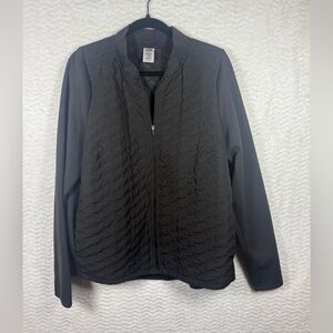 Avia Black Quilted Front Lightweight Jacket